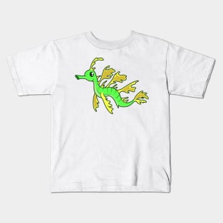 Kawaii Leafy seadragon Kids T-Shirt